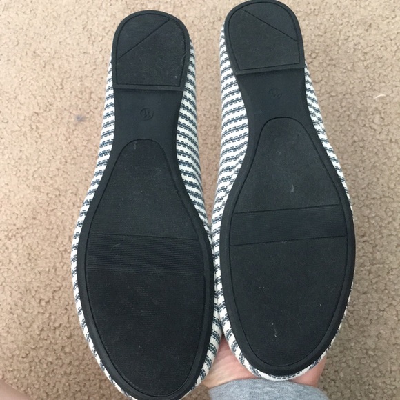 blue and white striped flats - Picture 2 of 3